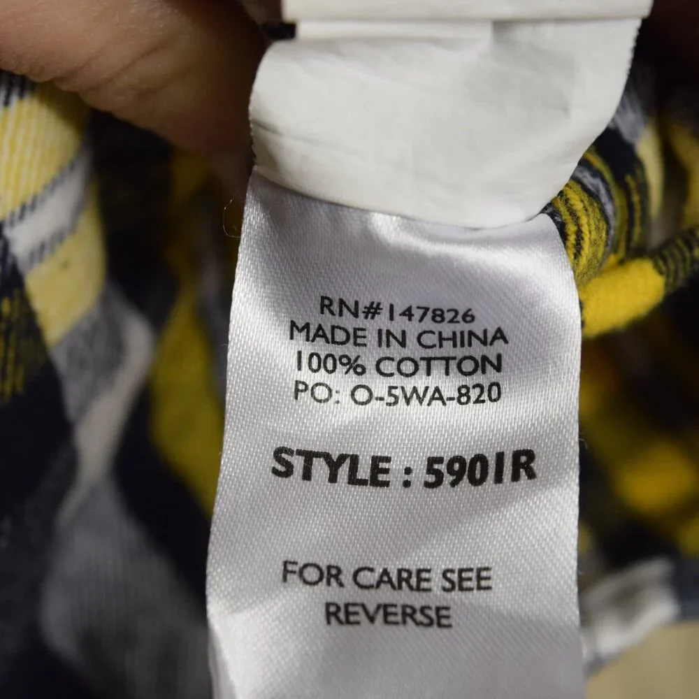 Five Brother Thick Flannel Mens Sz M - R Academia Collegiant School Pride WARM!